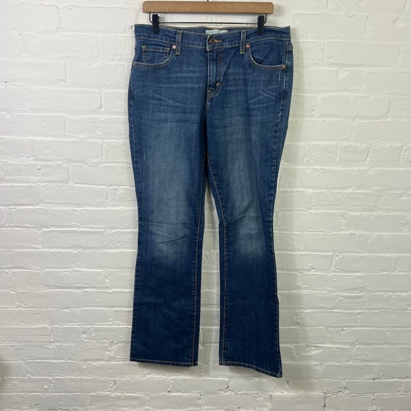 Levi's Women's Mid Rise Boot-Cut Denim Jeans Cotton Regular Fit Blue Size 12 - Picture 1 of 4